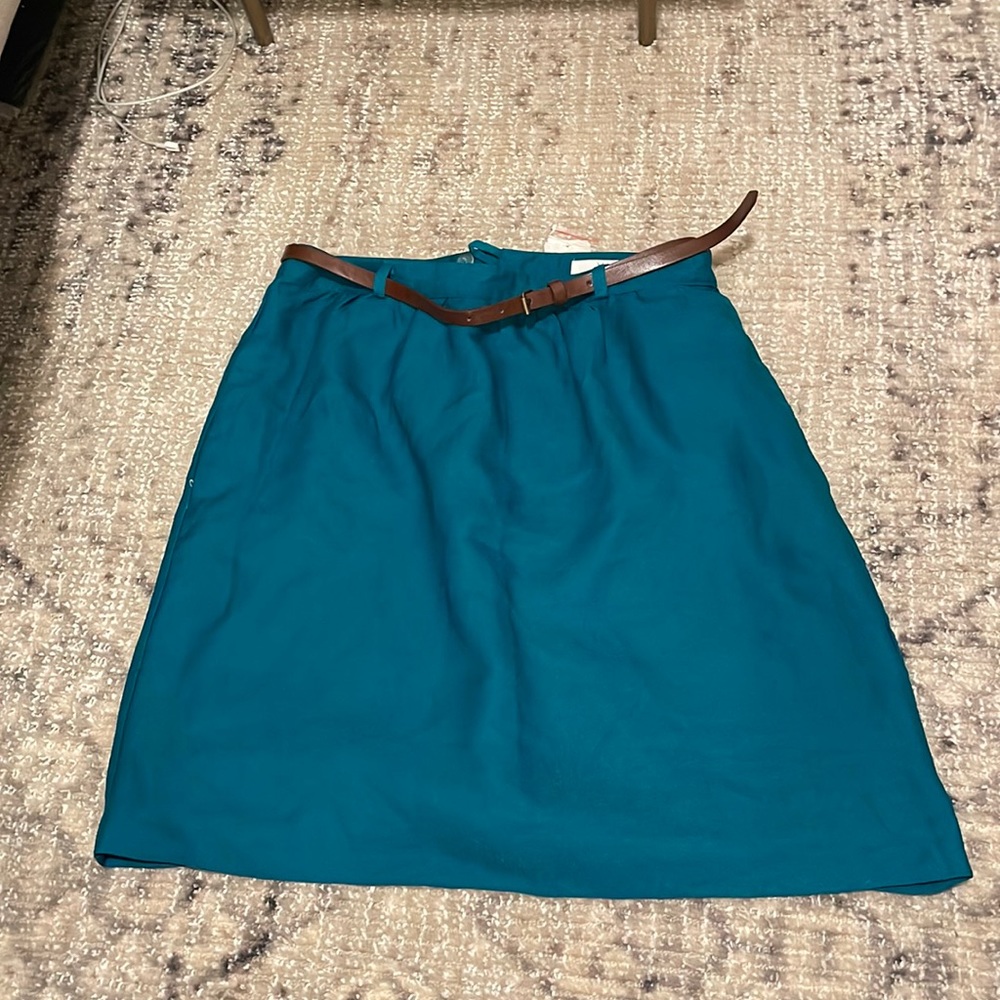Forever 21 turquoise skirt with belt